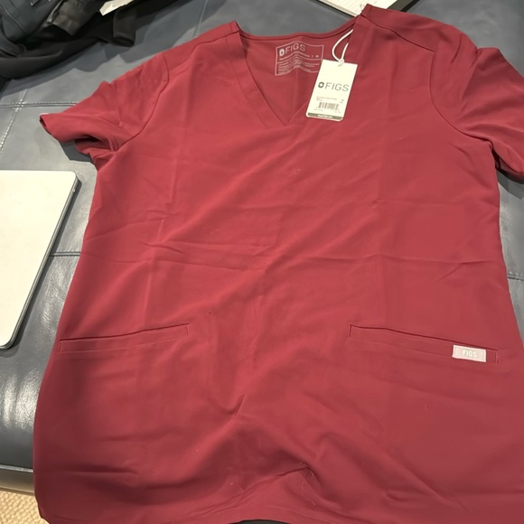 Figs Casma Burgundy Shirt Medium - Picture 4 of 4